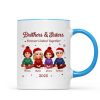 Brothers Sisters Forever Linked Together - Personalized Mug - Christmas Gift For Brothers, Sisters, Siblings