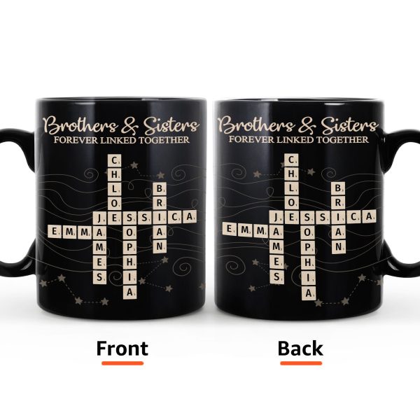 Brothers & Sisters Forever Linked Together New Version - Personalized Mug Brothers & Sisters Forever Linked Together New Version - Personalized Mug