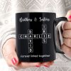 Brothers & Sisters Siblings Family Forever Linked Crossword Outline Personalized Mug Brothers & Sisters Siblings Family Forever Linked Crossword Outline Personalized Mug