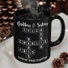 Brothers & Sisters Siblings Family Forever Linked Crossword Outline Personalized Mug Brothers & Sisters Siblings Family Forever Linked Crossword Outline Personalized Mug