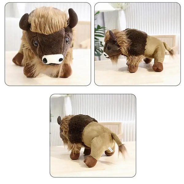 Brown Calf Highland Cow Plush Toy - Realistic & Soft Gift for Kids Brown Calf Highland Cow Plush Toy - Realistic & Soft Gift for Kids