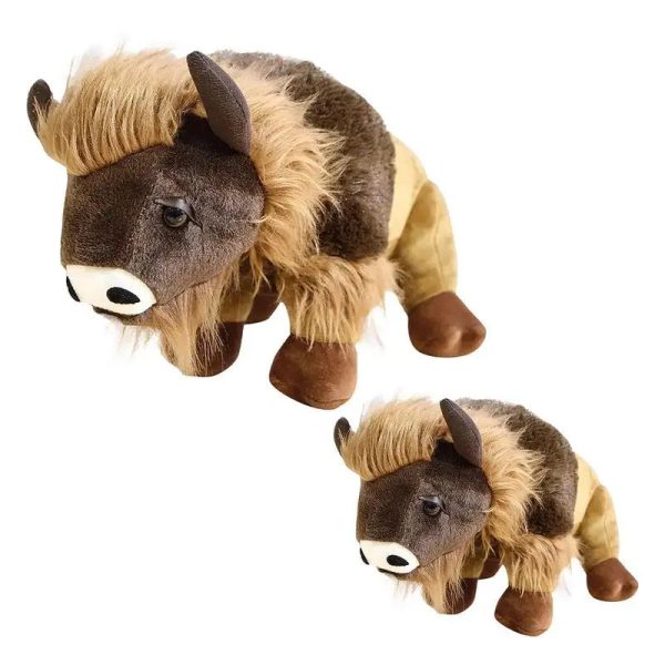 Brown Calf Highland Cow Plush Toy - Realistic & Soft Gift for Kids Brown Calf Highland Cow Plush Toy - Realistic & Soft Gift for Kids