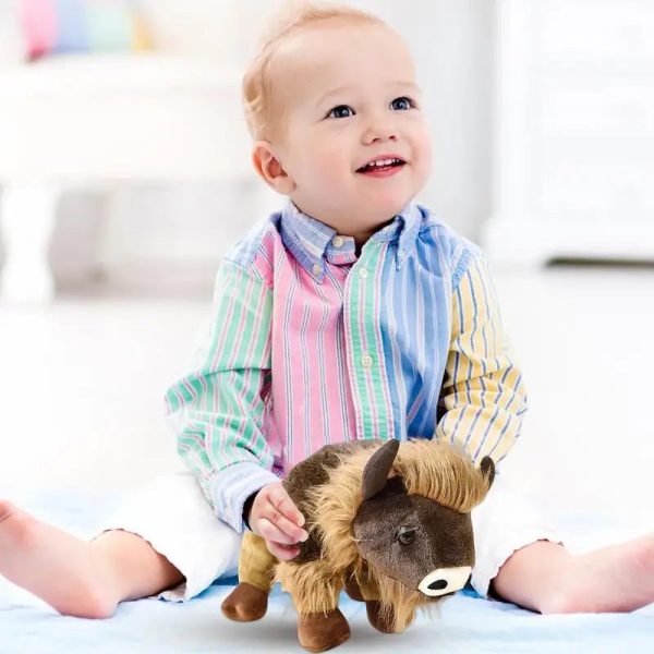 Brown Calf Highland Cow Plush Toy - Realistic & Soft Gift for Kids Brown Calf Highland Cow Plush Toy - Realistic & Soft Gift for Kids