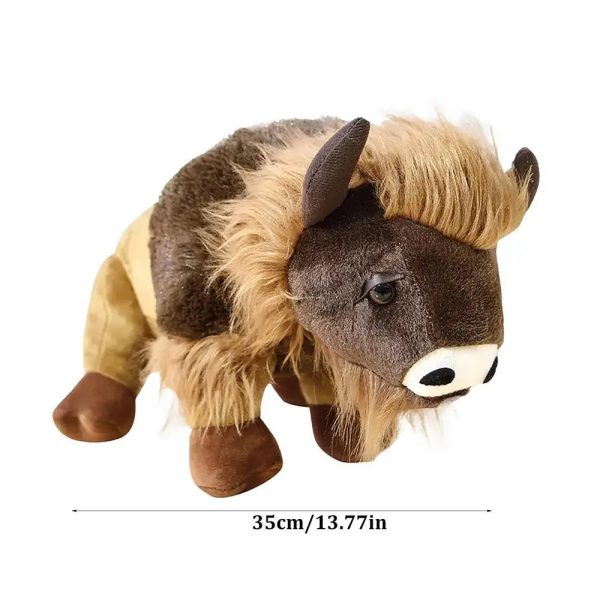 Brown Calf Highland Cow Plush Toy - Realistic & Soft Gift for Kids Brown Calf Highland Cow Plush Toy - Realistic & Soft Gift for Kids