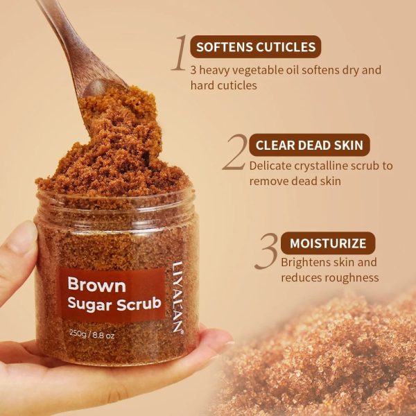 Brown Organic Sugar Body Scrub Exfoliates And Nourishes Skin Naturally Brown Organic Sugar Body Scrub Exfoliates And Nourishes Skin Naturally