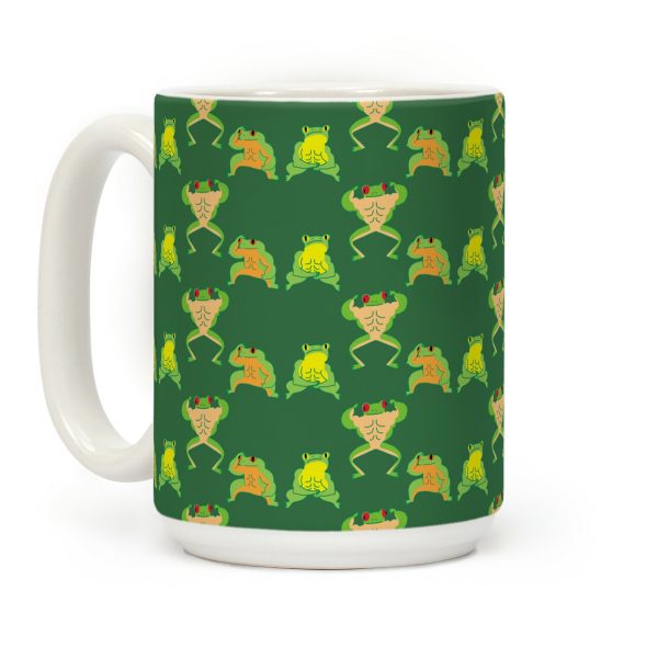 Buff Frog Pattern Coffee Mug Buff Frog Pattern Coffee Mug