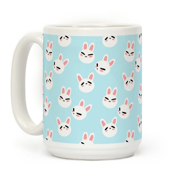 BunBun Pattern Blue Coffee Mug BunBun Pattern Blue Coffee Mug