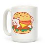 Burger Cat (No Text) Coffee Mug Burger Cat (No Text) Coffee Mug