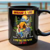 Burger Couple Camping Partners for Life - Personalized Mug - Gift For Camping Couple, Husband Wife, Anniversary | CL55