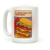 Burger Pop Art Comic Panel Coffee Mug Burger Pop Art Comic Panel Coffee Mug
