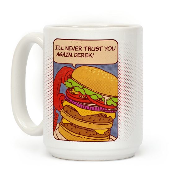Burger Pop Art Comic Panel Coffee Mug Burger Pop Art Comic Panel Coffee Mug