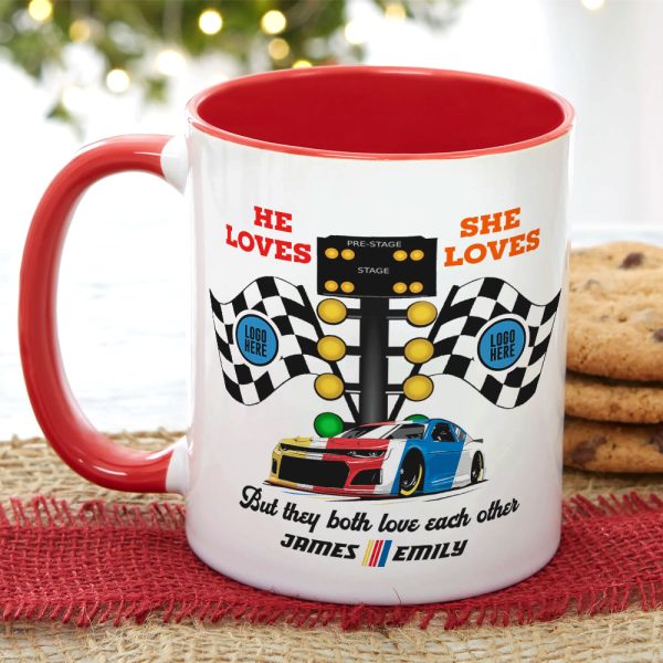 But They Both Love Each Other, Couple Gift, Personalized Mug, Racing Car Couple Mug 02HUTI091023 But They Both Love Each Other, Couple Gift, Personalized Mug, Racing Car Couple Mug 02HUTI091023