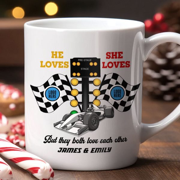 But They Both Love Each Other, Couple Gift, Personalized Mug, Racing Couple Mug 03HUTI091023 But They Both Love Each Other, Couple Gift, Personalized Mug, Racing Couple Mug 03HUTI091023