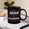 Butterfly Flower Title First Mom Now Grandma - Personalized Mug Butterfly Flower Title First Mom Now Grandma - Personalized Mug