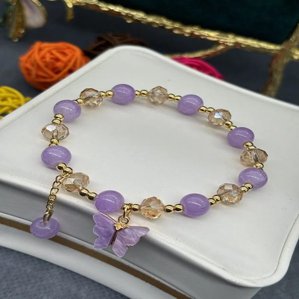 Butterfly Glass Beaded Bracelet Butterfly Glass Beaded Bracelet