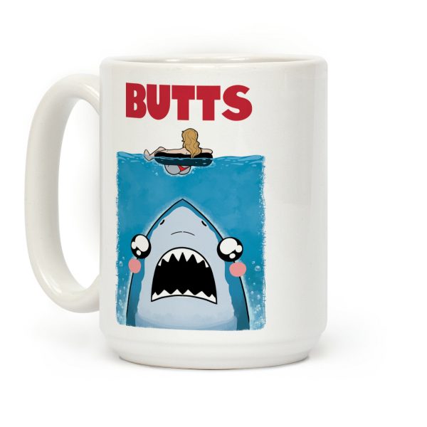 BUTTS Jaws Parody Coffee Mug BUTTS Jaws Parody Coffee Mug