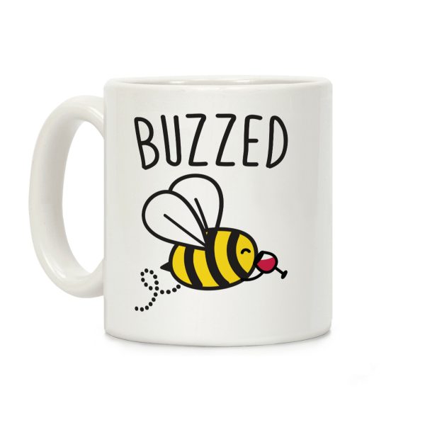 Buzzed Wine Bee Coffee Mug Buzzed Wine Bee Coffee Mug