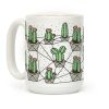 Cactus Geometric Pattern Coffee Mug Cactus Geometric Pattern Coffee Mug