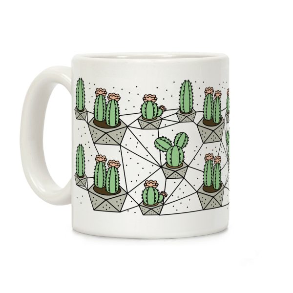 Cactus Geometric Pattern Coffee Mug Cactus Geometric Pattern Coffee Mug