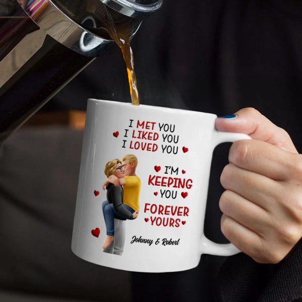 Calendar I Met You Liked You Love You Forever - Personalized Mug Calendar I Met You Liked You Love You Forever - Personalized Mug