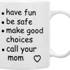 Call Your Mom Coffee Mug Funny Graduation Gift for College Student Daughter Son Call Your Mom Coffee Mug Funny Graduation Gift for College Student Daughter Son
