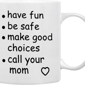Call Your Mom Coffee Mug Funny Graduation Gift for College Student Daughter Son