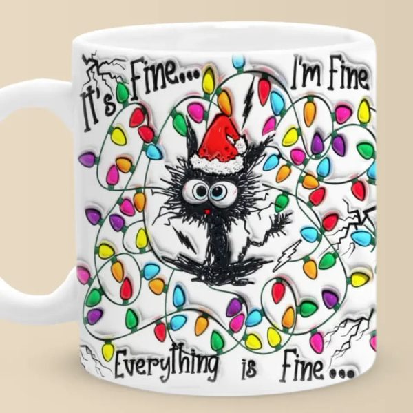 Calm Like A Cat On A Windowsill - Friend 3D Inflated Effect Printed Mug - Christmas Gift For Best Friends, Family Members, Coworkers, Yourself Calm Like A Cat On A Windowsill - Friend 3D Inflated Effect Printed Mug - Christmas Gift For Best Friends, Family Members, Coworkers, Yourself