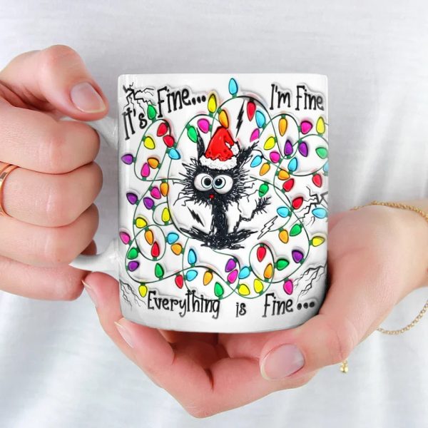 Calm Like A Cat On A Windowsill - Friend 3D Inflated Effect Printed Mug - Christmas Gift For Best Friends, Family Members, Coworkers, Yourself Calm Like A Cat On A Windowsill - Friend 3D Inflated Effect Printed Mug - Christmas Gift For Best Friends, Family Members, Coworkers, Yourself