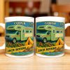 Camper, Tent, and Bicycles Design - Personalized Custom Coffee Mug - CAMP001_MG Camper, Tent, and Bicycles Design - Personalized Custom Coffee Mug - CAMP001_MG