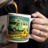 Camper, Tent, and Bicycles Design - Personalized Custom Coffee Mug - CAMP001_MG Camper, Tent, and Bicycles Design - Personalized Custom Coffee Mug - CAMP001_MG