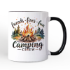 Camping Crew Campfire Personalized Mug, Friends Fires Fun Outdoor Gift with Custom Name Camping Crew Campfire Personalized Mug, Friends Fires Fun Outdoor Gift with Custom Name