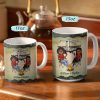 Camping Partners For Life Husband Wife Forest - Couple Gift - Personalized Custom White Edge-to-Edge Mug