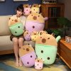 Capibara Cuddle Buddy: Plush Throw Pillow & Doll for Kids' Joy Capibara Cuddle Buddy: Plush Throw Pillow & Doll for Kids' Joy