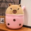 Capibara Cuddle Buddy: Plush Throw Pillow & Doll for Kids' Joy Capibara Cuddle Buddy: Plush Throw Pillow & Doll for Kids' Joy