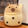 Capibara Cuddle Buddy: Plush Throw Pillow & Doll for Kids' Joy Capibara Cuddle Buddy: Plush Throw Pillow & Doll for Kids' Joy