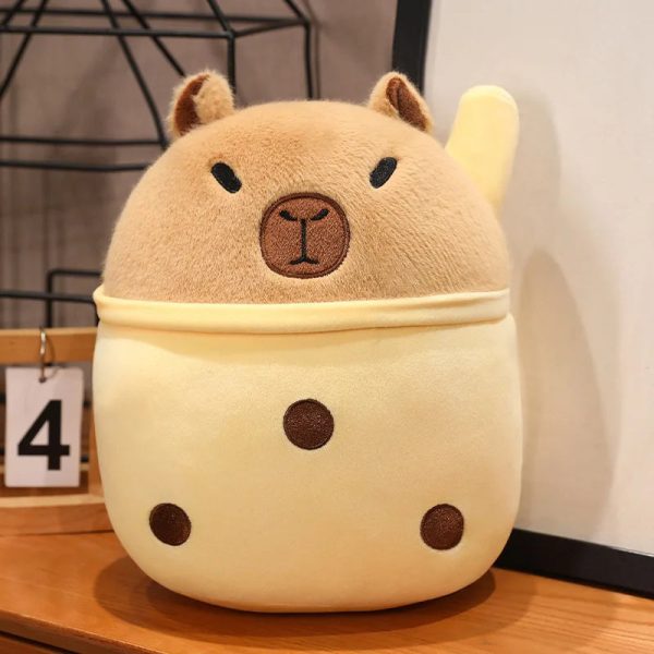 Capibara Cuddle Buddy: Plush Throw Pillow & Doll for Kids' Joy Capibara Cuddle Buddy: Plush Throw Pillow & Doll for Kids' Joy