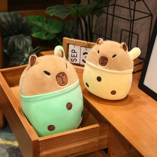 Capibara Cuddle Buddy: Plush Throw Pillow & Doll for Kids' Joy Capibara Cuddle Buddy: Plush Throw Pillow & Doll for Kids' Joy