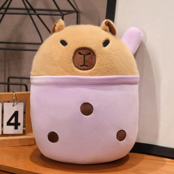 Capibara Cuddle Buddy: Plush Throw Pillow & Doll for Kids' Joy Capibara Cuddle Buddy: Plush Throw Pillow & Doll for Kids' Joy
