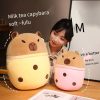 Capibara Cuddle Buddy: Plush Throw Pillow & Doll for Kids' Joy Capibara Cuddle Buddy: Plush Throw Pillow & Doll for Kids' Joy