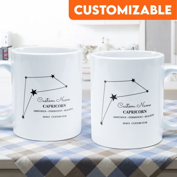 Capricorn Mug - Personalized Mug - Birthday Gift For Friends And Family