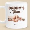 Captain Daddy And His Crew - Family Personalized Custom Mug - Father's Day, Gift For Dad, Grandpa