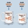 Captain Daddy And His Crew - Family Personalized Custom Mug - Father's Day, Gift For Dad, Grandpa