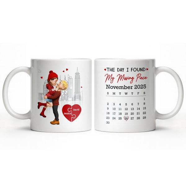 Capture Special Moments, Cityscape With Romantic Couple - Personalized Custom Coffee Mug - CPL1039_MG Capture Special Moments, Cityscape With Romantic Couple - Personalized Custom Coffee Mug - CPL1039_MG