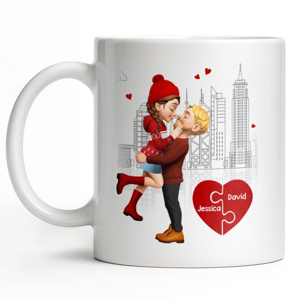 Capture Special Moments, Cityscape With Romantic Couple - Personalized Custom Coffee Mug - CPL1039_MG Capture Special Moments, Cityscape With Romantic Couple - Personalized Custom Coffee Mug - CPL1039_MG