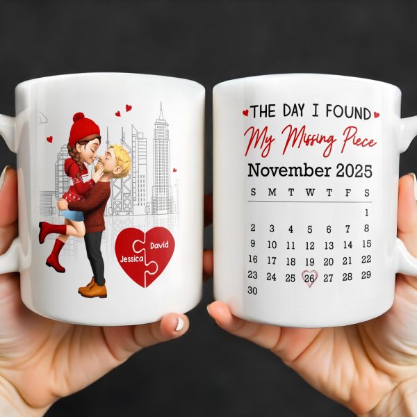 Capture Special Moments, Cityscape With Romantic Couple - Personalized Custom Coffee Mug - CPL1039_MG Capture Special Moments, Cityscape With Romantic Couple - Personalized Custom Coffee Mug - CPL1039_MG