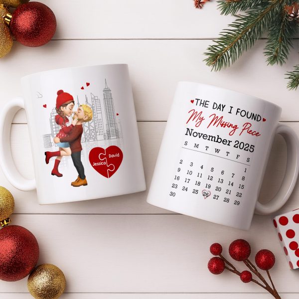 Capture Special Moments, Cityscape With Romantic Couple - Personalized Custom Coffee Mug - CPL1039_MG Capture Special Moments, Cityscape With Romantic Couple - Personalized Custom Coffee Mug - CPL1039_MG