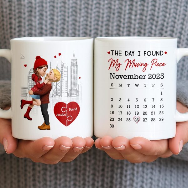 Capture Special Moments, Cityscape With Romantic Couple - Personalized Custom Coffee Mug - CPL1039_MG Capture Special Moments, Cityscape With Romantic Couple - Personalized Custom Coffee Mug - CPL1039_MG