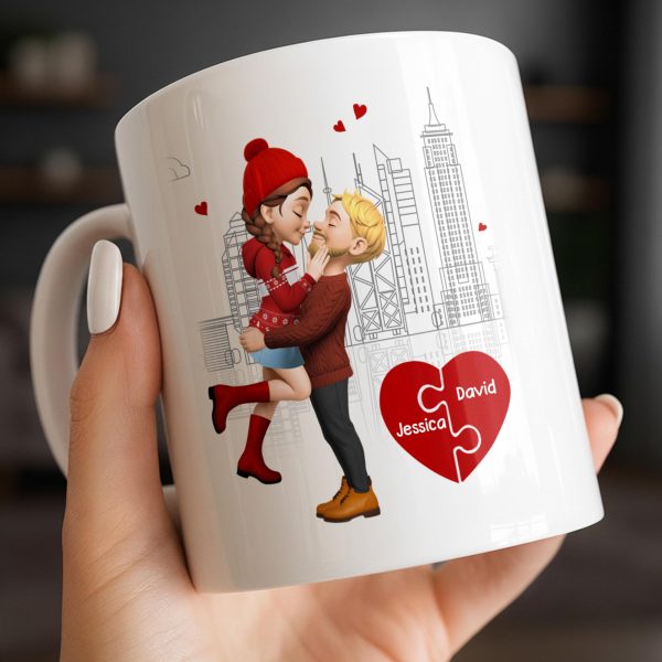 Capture Special Moments, Cityscape With Romantic Couple - Personalized Custom Coffee Mug - CPL1039_MG Capture Special Moments, Cityscape With Romantic Couple - Personalized Custom Coffee Mug - CPL1039_MG