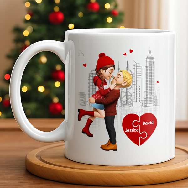 Capture Special Moments, Cityscape With Romantic Couple - Personalized Custom Coffee Mug - CPL1039_MG Capture Special Moments, Cityscape With Romantic Couple - Personalized Custom Coffee Mug - CPL1039_MG