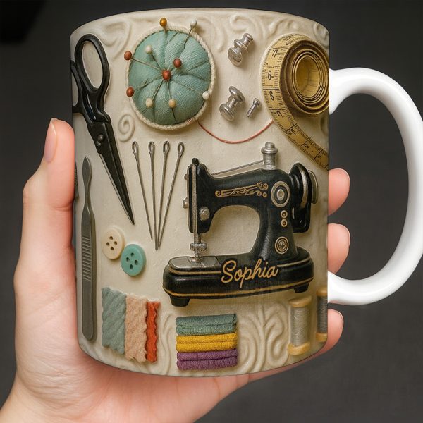 Capture The Essence Of Craftsmanship With Sewing Essentials - Personalized Custom Coffee Mug - JBS020_MG Capture The Essence Of Craftsmanship With Sewing Essentials - Personalized Custom Coffee Mug - JBS020_MG
